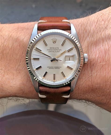 brown leather strap rolex|Rolex datejust 36 leather strap.